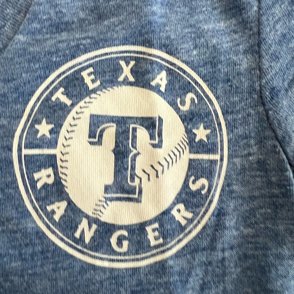 Women’s small Victoria’s Secret Pink, 5th & Ocean Texas Rangers shirt - Picture 3 of 6